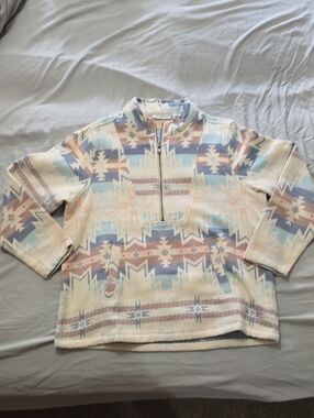 Aztec Print Pull Over- Womens